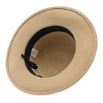 Fashion, accesorii si bijuterii - Femei - Accesorii femei - Caciuli si palarii femei - Palarie dama, din lana, marime 56-58 cm, Buticcochet, cu catarama decorativa, Maro - PAL1039 - Infinity.ro