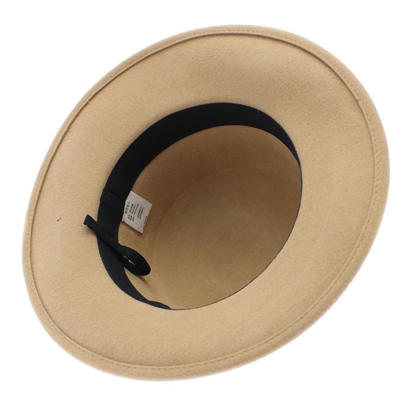 Fashion, accesorii si bijuterii - Femei - Accesorii femei - Caciuli si palarii femei - Palarie dama, din lana, marime 56-58 cm, Buticcochet, cu catarama decorativa, Maro - PAL1039 - Infinity.ro