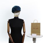Fashion, accesorii si bijuterii - Femei - Accesorii femei - Caciuli si palarii femei - Bereta de dama, din lana, Evita, one size, Turcoaz inchis - BSC589 - Infinity.ro