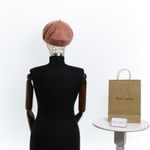 Fashion, accesorii si bijuterii - Femei - Accesorii femei - Caciuli si palarii femei - Bereta de dama, din lana, Evita, one size, Roz pudra - BSC583 - Infinity.ro