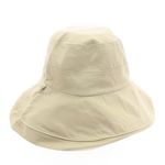 Fashion, accesorii si bijuterii - Femei - Accesorii femei - Caciuli si palarii femei - Palarie dama, cu bor mare, din 50% bumbac 50% poliester, cu doua fete, one size, Buticcochet, imprimeu cu patratele, Bej - PAL1148 - Infinity.ro