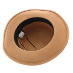 Fashion, accesorii si bijuterii - Femei - Accesorii femei - Caciuli si palarii femei - Palarie dama, din lana, marime 57 cm, Buticcochet, cu catarama decorativa, Maro - PAL1038 - Infinity.ro