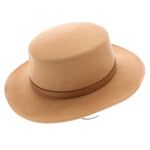 Fashion, accesorii si bijuterii - Femei - Accesorii femei - Caciuli si palarii femei - Palarie dama, din lana, marime 57 cm, Buticcochet, cu catarama decorativa, Maro - PAL1038 - Infinity.ro