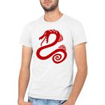 Fashion, accesorii si bijuterii - Barbati - Imbracaminte - Tricouri si bluze barbati - Tricou barbati Seven Deadly Sins Sloth Symbol Serpent Otaku, alb, marime 2XL - Infinity.ro