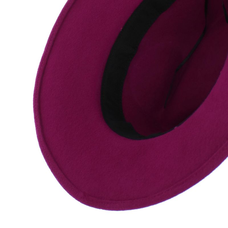 Fashion, accesorii si bijuterii - Femei - Accesorii femei - Caciuli si palarii femei - Palarie Dama, din 100% lana, ButicCochet, cu fundita textila, marime 54-58 cm, ajustabila, Fucsia - PAL1473 - Infinity.ro