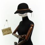 Fashion, accesorii si bijuterii - Femei - Accesorii femei - Caciuli si palarii femei - Palarie dama, Buticcochet, din bumbac si poliester, cu banda decorativa, one size, Negru - PAL1907 - Infinity.ro