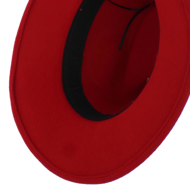 Fashion, accesorii si bijuterii - Femei - Accesorii femei - Caciuli si palarii femei - Palarie Dama, din 100% lana, ButicCochet, cu fundita textila, marime 54-58 cm, ajustabila, Rosu - PAL1471 - Infinity.ro