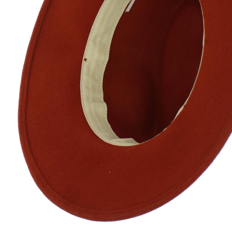 Fashion, accesorii si bijuterii - Femei - Accesorii femei - Caciuli si palarii femei - Palarie Dama, din 100% lana, ButicCochet, cu fundita textila, marime 54-58 cm, ajustabila, Portocaliu - PAL1459 - Infinity.ro