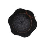 Fashion, accesorii si bijuterii - Femei - Accesorii femei - Caciuli si palarii femei - Palarie dama, Buticcochet, din bumbac si poliester, cu banda decorativa, one size, Negru - PAL1907 - Infinity.ro