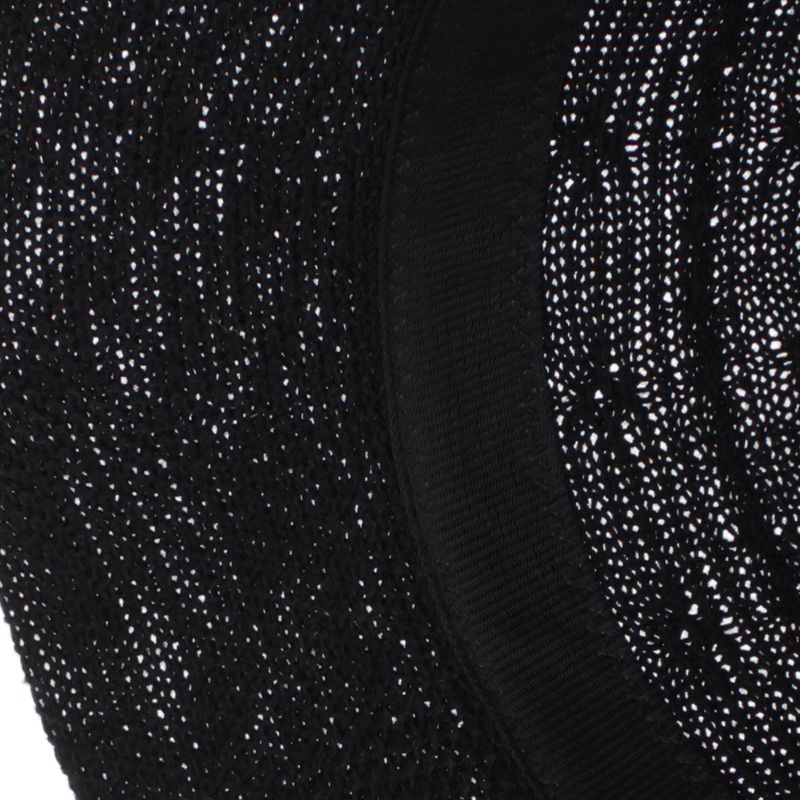 Fashion, accesorii si bijuterii - Femei - Accesorii femei - Caciuli si palarii femei - Palarie dama, Buticcochet, din bumbac si poliester, cu banda decorativa, one size, Negru - PAL1907 - Infinity.ro