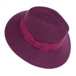 Fashion, accesorii si bijuterii - Femei - Accesorii femei - Caciuli si palarii femei - Palarie Dama, din 100% lana, ButicCochet, cu fundita textila, marime 54-58 cm, ajustabila, Lila - PAL1462 - Infinity.ro