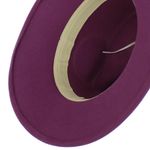 Fashion, accesorii si bijuterii - Femei - Accesorii femei - Caciuli si palarii femei - Palarie Dama, din 100% lana, ButicCochet, cu fundita textila, marime 54-58 cm, ajustabila, Lila - PAL1462 - Infinity.ro