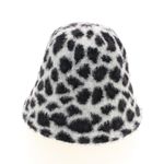 Fashion, accesorii si bijuterii - Femei - Accesorii femei - Caciuli si palarii femei - Palarie dama, ButicCochet, din 50% angora 50% acril, one size, model animal print, Alb - PAL1424 - Infinity.ro