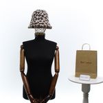 Fashion, accesorii si bijuterii - Femei - Accesorii femei - Caciuli si palarii femei - Palarie dama, ButicCochet, din 50% angora 50% acril, one size, model animal print, Bej - PAL1426 - Infinity.ro