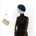Fashion, accesorii si bijuterii - Femei - Accesorii femei - Caciuli si palarii femei - Bereta de dama, Buticcochet, lana, one size, Turcoaz inchis - BSC705 - Infinity.ro