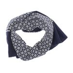 Fashion, accesorii si bijuterii - Barbati - Accesorii barbati - Esarfe si fulare barbati - Esarfa barbati, din poliester, cu model stilizat, 25x120 cm, Bleumarin - ES967 - Infinity.ro