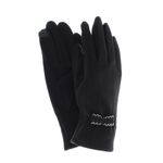 Fashion, accesorii si bijuterii - Femei - Accesorii femei - Manusi femei - Manusi dama, de iarna, din 70% viscoza 30% lana, ButicCochet, cu funda, One size, Negru - MA279 - Infinity.ro