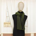 Fashion, accesorii si bijuterii - Barbati - Accesorii barbati - Esarfe si fulare barbati - Esarfa barbati, din pashmina, 33 x 170 cm, Verde kaki - ES1692 - Infinity.ro
