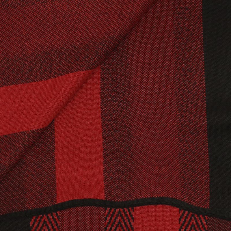 Fashion, accesorii si bijuterii - Barbati - Accesorii barbati - Esarfe si fulare barbati - Esarfa barbati, din pashmina, 33 x 170 cm, Rosu cu negru - ES1691 - Infinity.ro