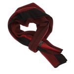 Fashion, accesorii si bijuterii - Barbati - Accesorii barbati - Esarfe si fulare barbati - Esarfa barbati, din pashmina, 33 x 170 cm, Rosu cu negru - ES1691 - Infinity.ro