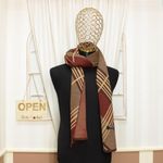 Fashion, accesorii si bijuterii - Barbati - Accesorii barbati - Esarfe si fulare barbati - Esarfa barbati, din pashmina, 33 x 170 cm, model liniar, Visiniu - ES1685 - Infinity.ro