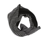 Fashion, accesorii si bijuterii - Barbati - Accesorii barbati - Esarfe si fulare barbati - Esarfa barbati, din pashmina, 33 x 170 cm, model stilizat, Negru cu gri - ES1677 - Infinity.ro