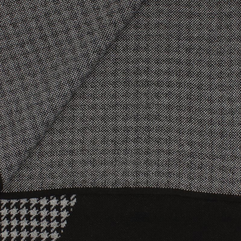 Fashion, accesorii si bijuterii - Barbati - Accesorii barbati - Esarfe si fulare barbati - Esarfa barbati, din pashmina, 33 x 170 cm, model stilizat, Negru cu gri - ES1677 - Infinity.ro
