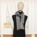 Fashion, accesorii si bijuterii - Barbati - Accesorii barbati - Esarfe si fulare barbati - Esarfa barbati, din pashmina, 33 x 170 cm, model stilizat, Gri - ES1678 - Infinity.ro