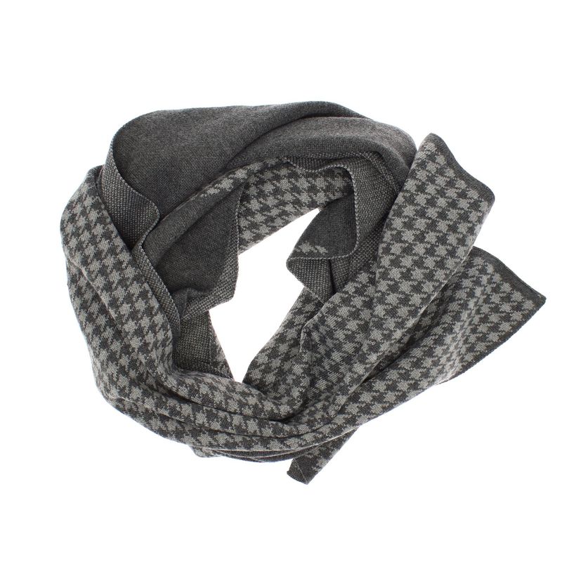 Fashion, accesorii si bijuterii - Barbati - Accesorii barbati - Esarfe si fulare barbati - Esarfa barbati, din pashmina, 33 x 170 cm, model stilizat, Gri - ES1678 - Infinity.ro