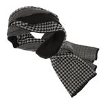 Fashion, accesorii si bijuterii - Barbati - Accesorii barbati - Esarfe si fulare barbati - Esarfa barbati, din pashmina, 33 x 170 cm, model stilizat, Negru cu gri - ES1677 - Infinity.ro