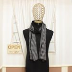 Fashion, accesorii si bijuterii - Barbati - Accesorii barbati - Esarfe si fulare barbati - Esarfa barbati, din pashmina, 33 x 170 cm, model stilizat, Negru cu gri - ES1677 - Infinity.ro
