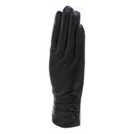 Fashion, accesorii si bijuterii - Femei - Accesorii femei - Manusi femei - Manusi dama, de iarna, din piele naturala cu degete, Negru, marime L - MA130 - Infinity.ro