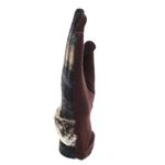 Fashion, accesorii si bijuterii - Femei - Accesorii femei - Manusi femei - Manusi dama, de iarna, 65% poliester 35% bumbac, ButicCochet, cu degete, marime M, Maro - MA166 - Infinity.ro