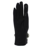 Fashion, accesorii si bijuterii - Femei - Accesorii femei - Manusi femei - Manusi dama, de iarna, 65% poliester 35% bumbac, ButicCochet, cu degete, marime M, Negru cu gri - MA161 - Infinity.ro
