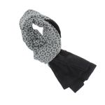 Fashion, accesorii si bijuterii - Barbati - Accesorii barbati - Esarfe si fulare barbati - Esarfa barbati, din poliester, cu model stilizat, 25x120 cm, Gri - ES970 - Infinity.ro