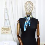 Fashion, accesorii si bijuterii - Femei - Accesorii femei - Esarfe si fulare femei - Batic dama, Buticcochet, dimensiune 60x60 cm, 60% poliester 40% matase, imprimeu stilizat, Multicolor - ES2086 - Infinity.ro