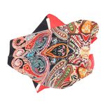 Fashion, accesorii si bijuterii - Femei - Accesorii femei - Esarfe si fulare femei - Batic dama, Buticcochet, dimensiune 60x60 cm, 60% poliester 40% matase, imprimeu stilizat, Rosu - ES2088 - Infinity.ro