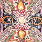 Fashion, accesorii si bijuterii - Femei - Accesorii femei - Esarfe si fulare femei - Batic dama, Buticcochet, dimensiune 60x60 cm, 60% poliester 40% matase, imprimeu stilizat, Rosu - ES2088 - Infinity.ro