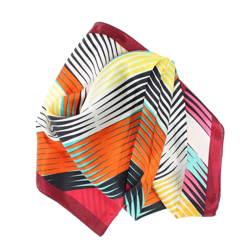 Fashion, accesorii si bijuterii - Femei - Accesorii femei - Esarfe si fulare femei - Batic dama, Buticcochet, dimensiune 60x60 cm, 60% poliester 40% matase, Visiniu - ES2062 - Infinity.ro