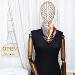 Fashion, accesorii si bijuterii - Femei - Accesorii femei - Esarfe si fulare femei - Batic dama, Buticcochet, dimensiune 60x60 cm, 60% poliester 40% matase, Visiniu - ES2062 - Infinity.ro