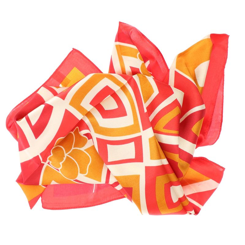 Fashion, accesorii si bijuterii - Femei - Accesorii femei - Esarfe si fulare femei - Batic dama, Buticcochet, dimensiune 60x60 cm, 60% poliester 40% matase, Rosu - ES2068 - Infinity.ro