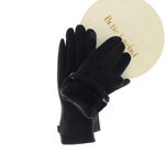 Fashion, accesorii si bijuterii - Femei - Accesorii femei - Manusi femei - Manusi dama, de iarna, din 70% viscoza 30% lana, ButicCochet, cu fundita, One size, Negru - MA275 - Infinity.ro