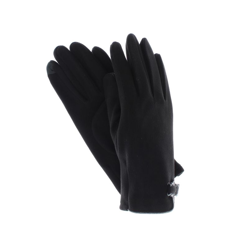 Fashion, accesorii si bijuterii - Femei - Accesorii femei - Manusi femei - Manusi dama, de iarna, din 70% viscoza 30% lana, ButicCochet, cu fundita, One size, Negru - MA275 - Infinity.ro