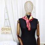 Fashion, accesorii si bijuterii - Femei - Accesorii femei - Esarfe si fulare femei - Batic dama, Buticcochet, dimensiune 60x60 cm, 60% poliester 40% matase, Rosu - ES2059 - Infinity.ro