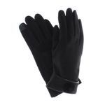 Fashion, accesorii si bijuterii - Femei - Accesorii femei - Manusi femei - Manusi dama, de iarna, din 70% viscoza 30% lana, ButicCochet, model cu ciucure, One size, Negru - MA248 - Infinity.ro