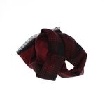 Fashion, accesorii si bijuterii - Barbati - Accesorii barbati - Esarfe si fulare barbati - Esarfa barbati, din casmir / pashmina, 30 x 188 cm, model liniar, Rosu cu negru - ES2538 - Infinity.ro