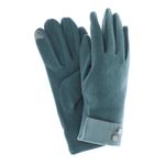 Fashion, accesorii si bijuterii - Femei - Accesorii femei - Manusi femei - Manusi dama, de iarna, din 70% viscoza 30% lana, ButicCochet, model cu nasturei, One size, Albastru - MA247 - Infinity.ro