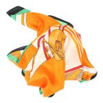 Fashion, accesorii si bijuterii - Femei - Accesorii femei - Esarfe si fulare femei - Batic dama, Buticcochet, dimensiune 60x60 cm, 60% poliester 40% matase, imprimeu cu cai, Portocaliu - ES2052 - Infinity.ro