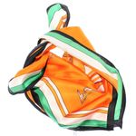 Fashion, accesorii si bijuterii - Femei - Accesorii femei - Esarfe si fulare femei - Batic dama, Buticcochet, dimensiune 60x60 cm, 60% poliester 40% matase, imprimeu cu cai, Portocaliu - ES2052 - Infinity.ro