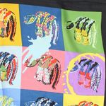 Fashion, accesorii si bijuterii - Femei - Accesorii femei - Esarfe si fulare femei - Batic dama, Buticcochet, dimensiune 60x60 cm, 60% poliester 40% matase, Multicolor - ES2047 - Infinity.ro